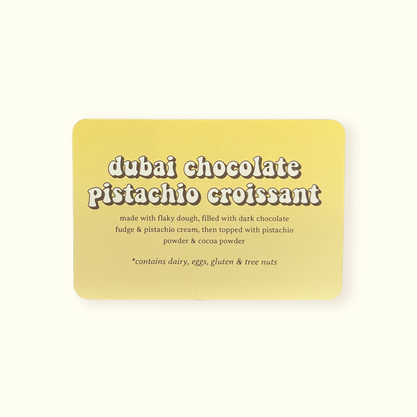 Pastry Labels