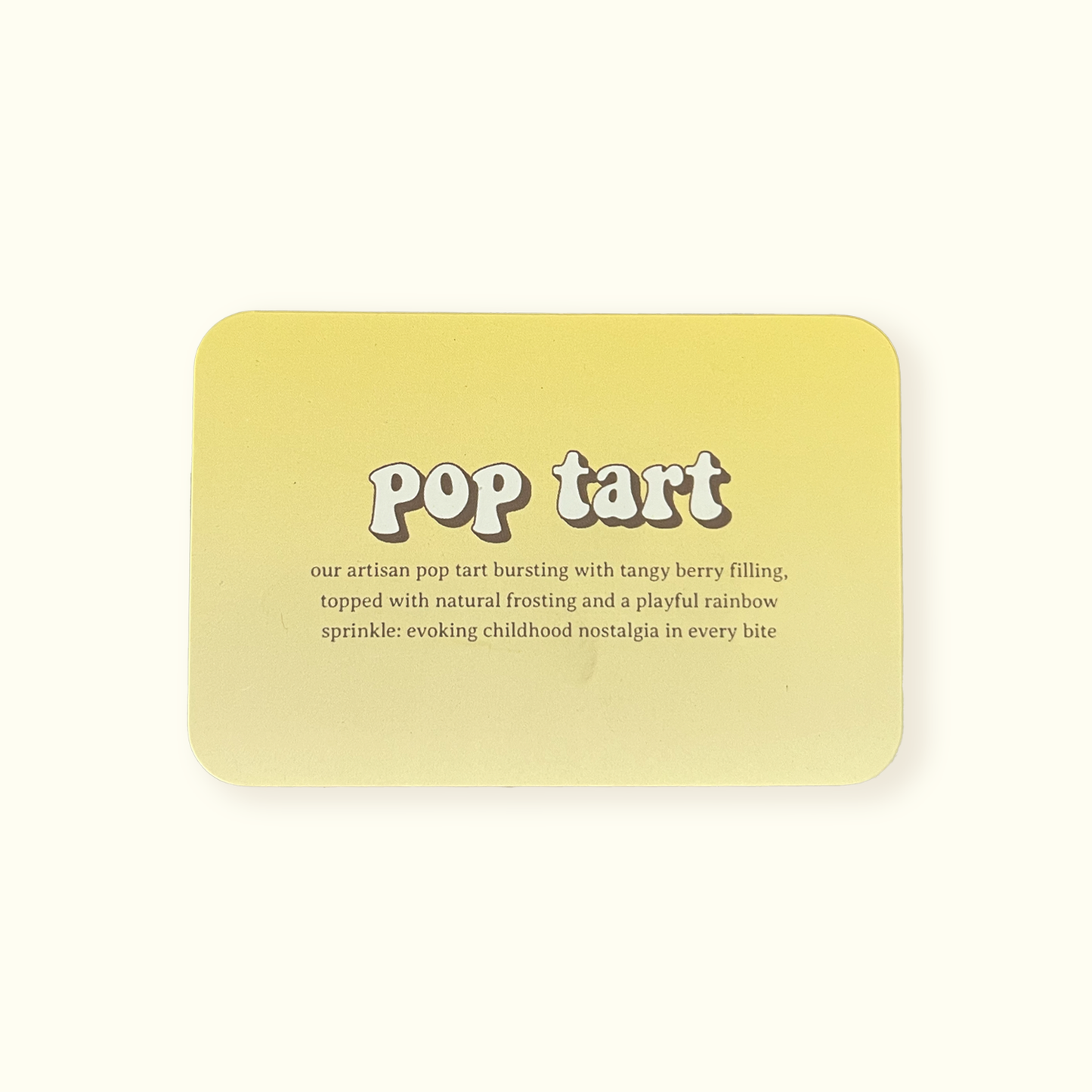 Pastry Labels